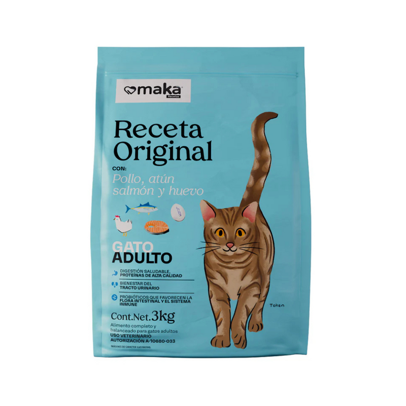 Receta Original 3kg Maka Croquetas para Gato