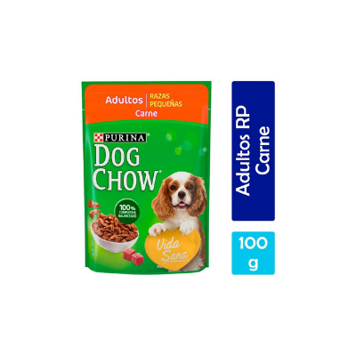 20 Sobres Dog Chow Adulto Raza Pequeña de 100 grs Sabores a elegir