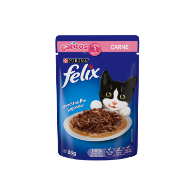24 Sobres Félix 85gr Alimento para gatito. Sabores a elegir
