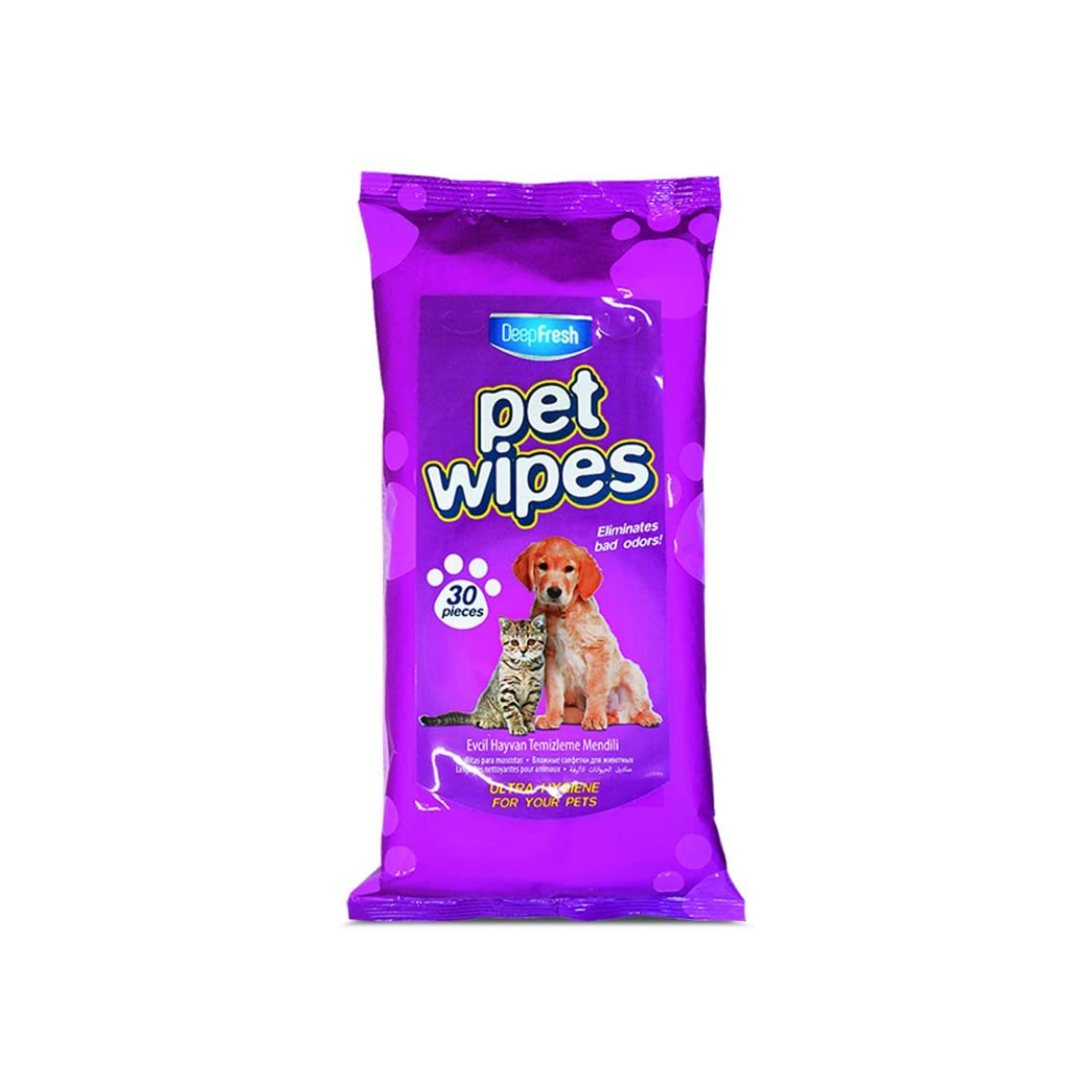 12 piezas de 30 Toallitas Húmedas Perro/Gato Pet Wipes